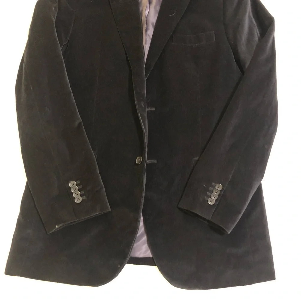 Banana republic velvet sports coat, black, EUC - Picture 13 of 13